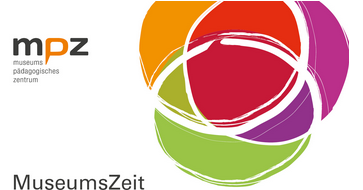Logo des MPZ mit dem Text "MPZ Museumspädagogisches Zentrum" sowie "Museumszeit"